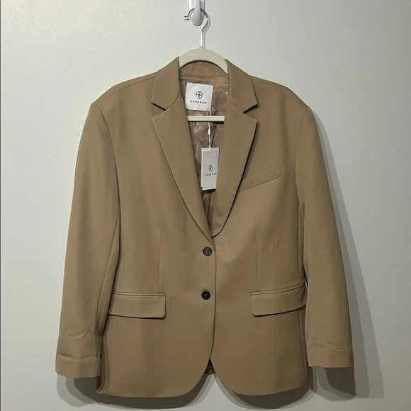 NWT Anine Bing QuinnBlazer-Deep Sand - Picture 6 of 8